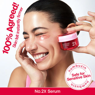 Numbuzin – No.2 Rose PDRN Collagen 2X Plumping Serum, 30ml