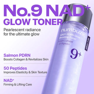 Numbuzin – No.9+ NAD+ PDRN Glow Boosting Toner – 150ml