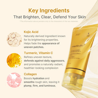 MEDICUBE – Kojic Acid Turmeric Night Wrapping Mask, 75ml