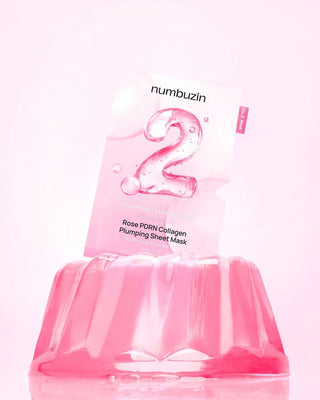 Numbuzin – No.2 Rose PDRN Collagen Plumping Sheet Mask, 1st
