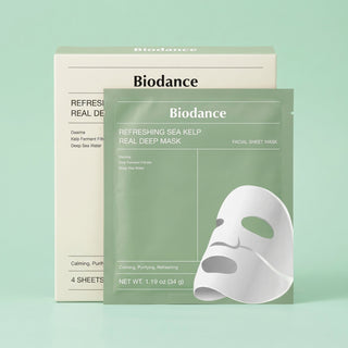 Biodance – Refreshing Sea Kelp Real Deep Mask 1 Box, 34g*4ea