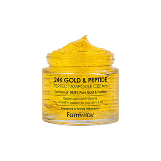 Farmstay – 24K Gold & Peptide Perfect Ampoule Cream Moisturising, 80ml